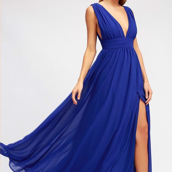 lulu royal blue dress
